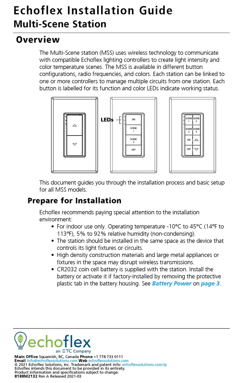 echoflex MSS Manuel utilisateur echoflex MSS Manuel utilisateur