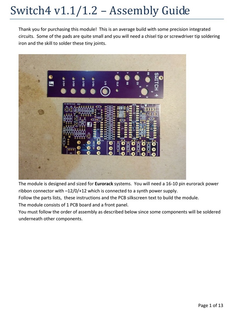 PMFoundations Switch4 Manuel utilisateur PMFoundations Switch4 Manuel utilisateur