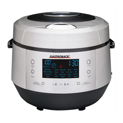 Gastroback Design Multicook PLUS Manuel utilisateur Gastroback Design Multicook PLUS Manuel utilisateur