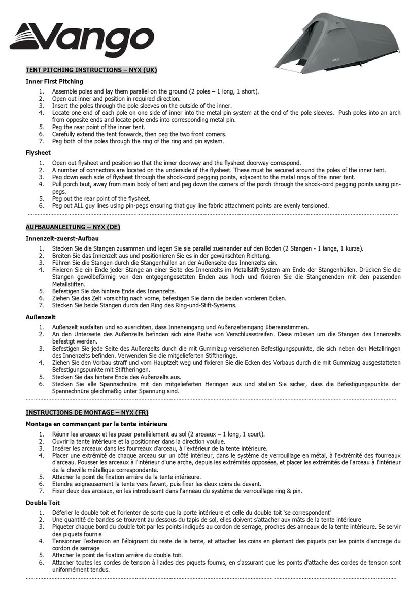 Vango NYX Guide de configuration