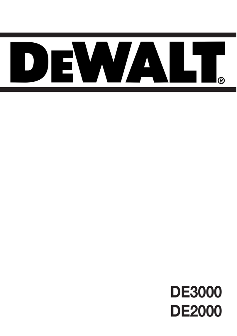 DeWalt DE3000 Manuel utilisateur