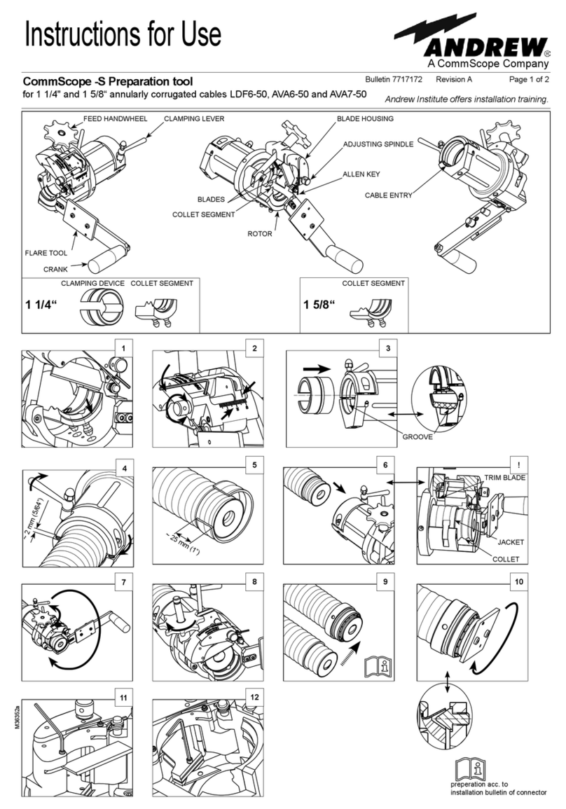 Andrew CommScope-S Manuel utilisateur