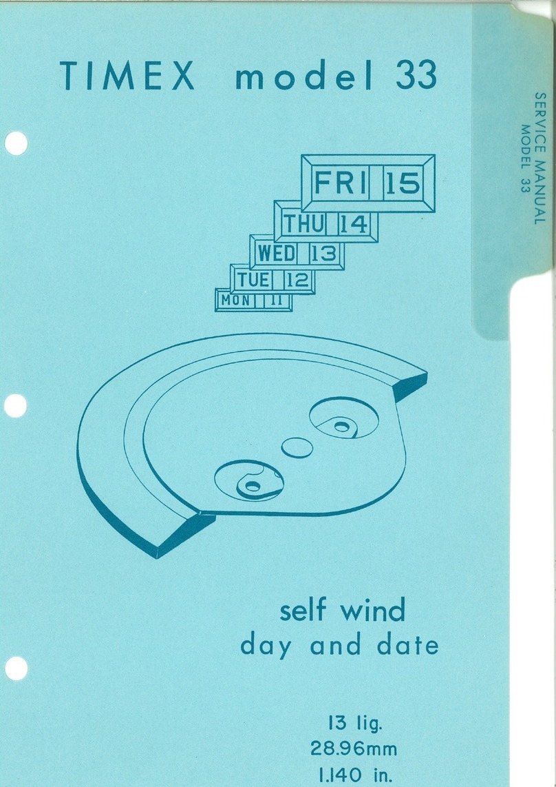 Timex 33 Manuel utilisateur