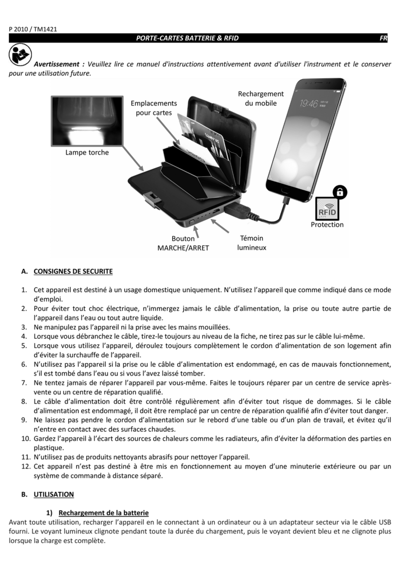 CAPTELEC P 2010 Manuel utilisateur