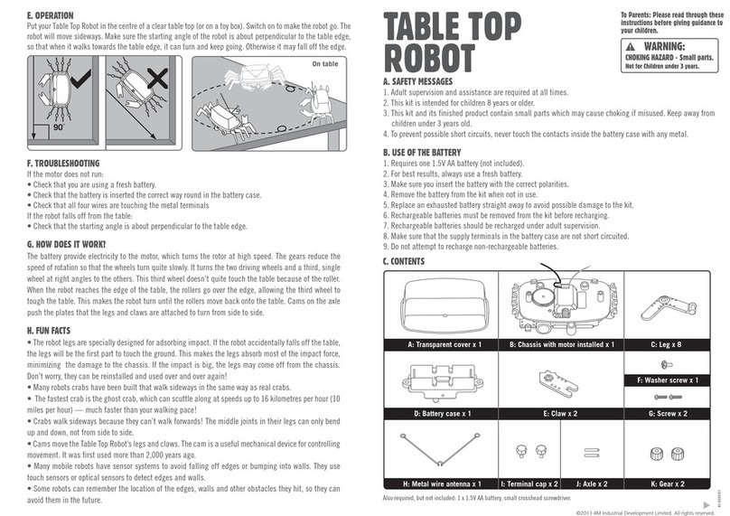 4M TABLE TOP ROBOT FL2 Manuel utilisateur