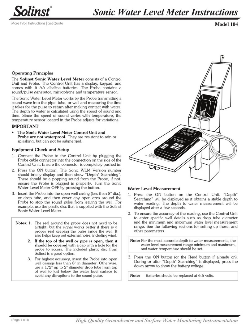 Solinst 104 Manuel utilisateur