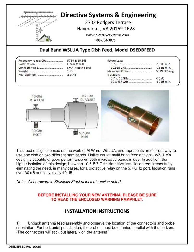Directive Systems & Engineering DSEDBFEED Manuel utilisateur