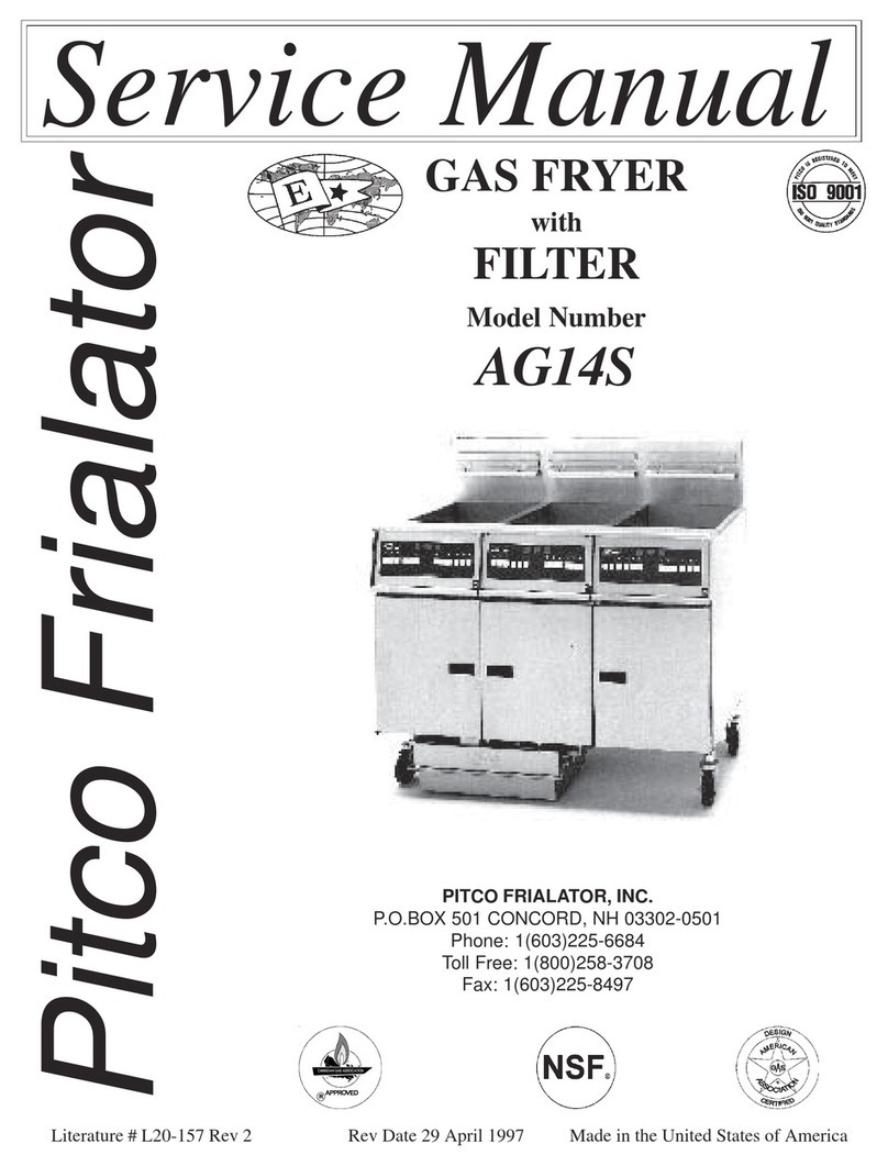 Pitco AG14S Manuel utilisateur