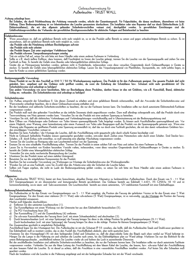 Schrack TRUST WALL Manuel utilisateur