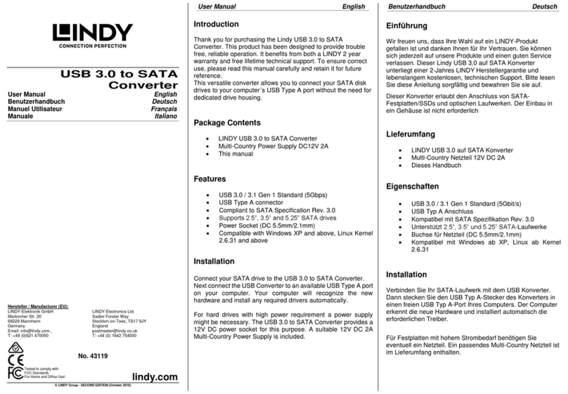 Lindy 43119 Manuel utilisateur