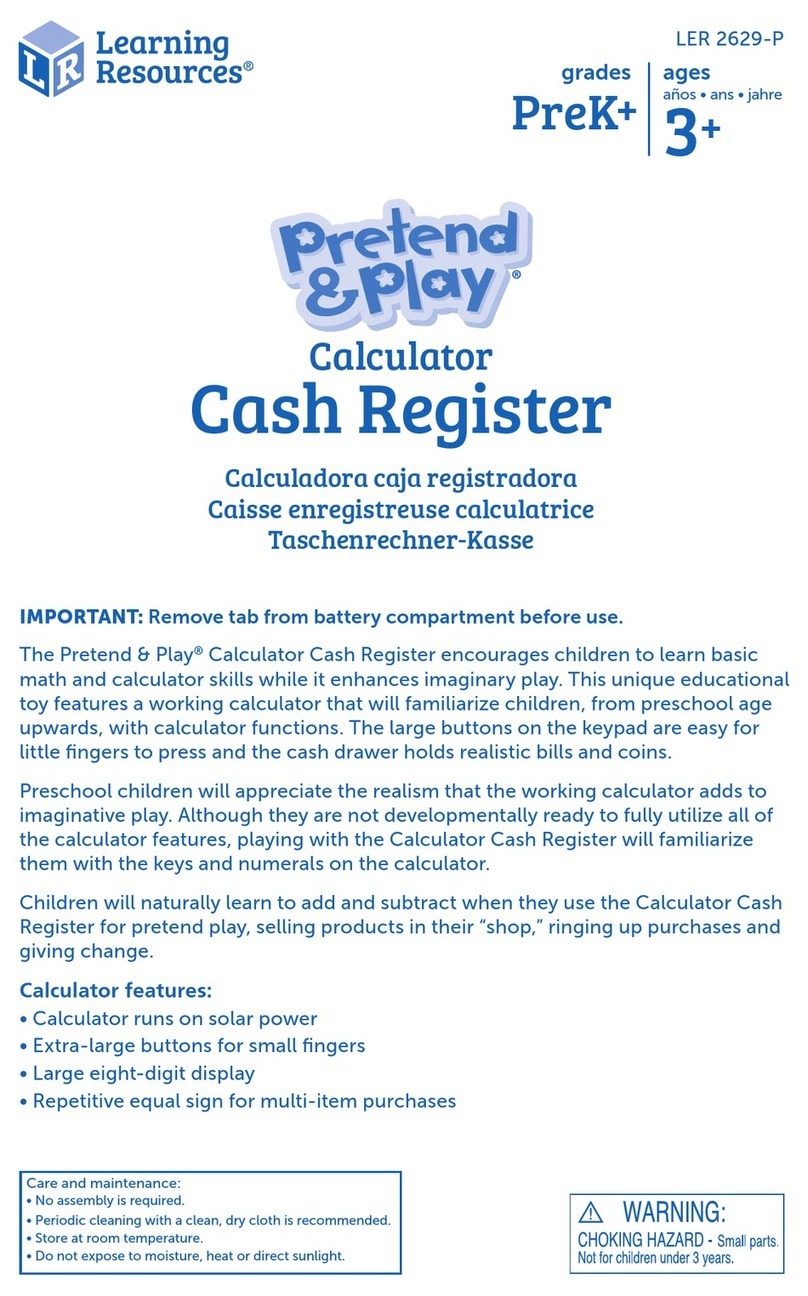 Learning Resources Pretend & Play Manuel utilisateur