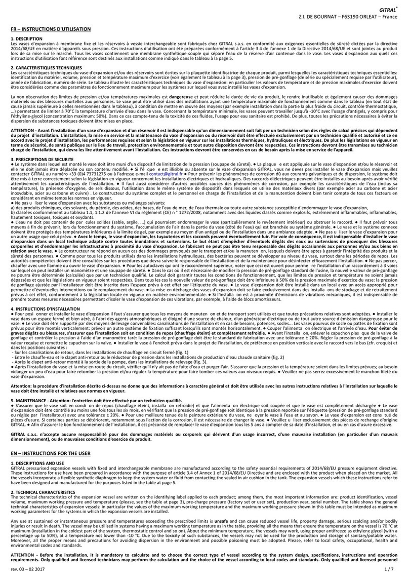 GITRAL VPC Mode d’emploi