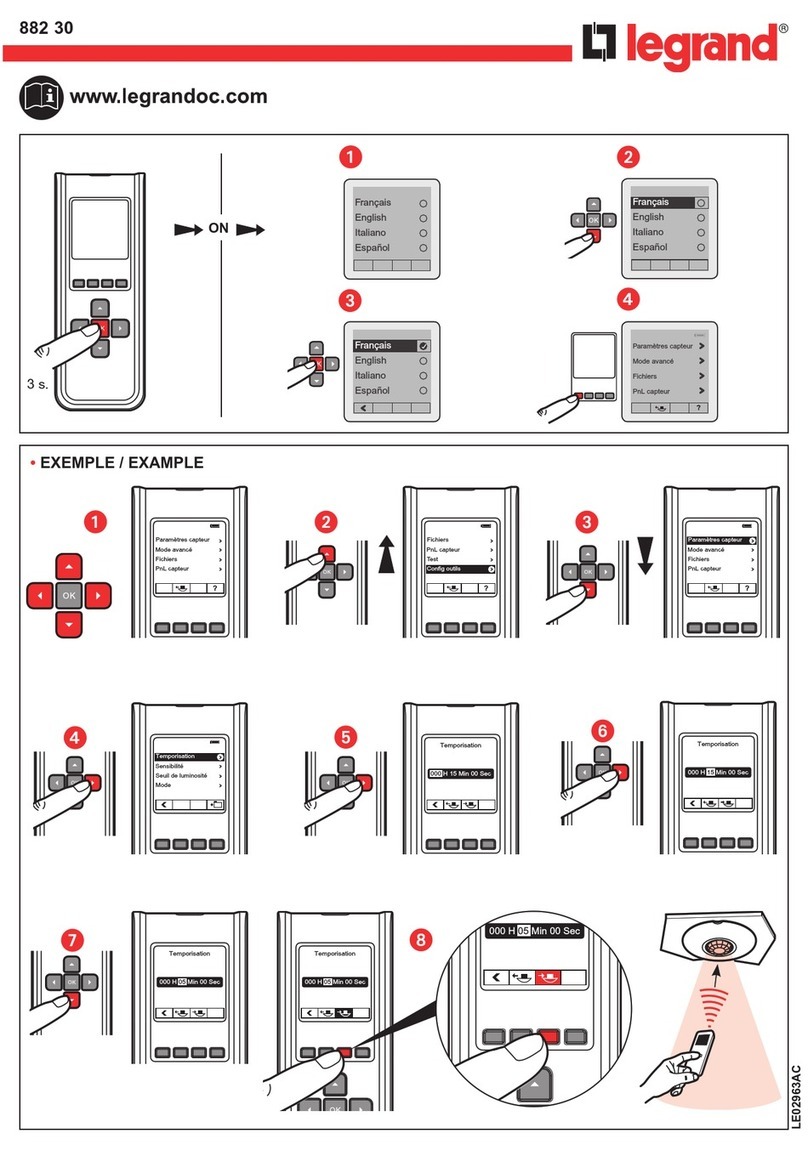 LEGRAND FB Advanced Manuel utilisateur