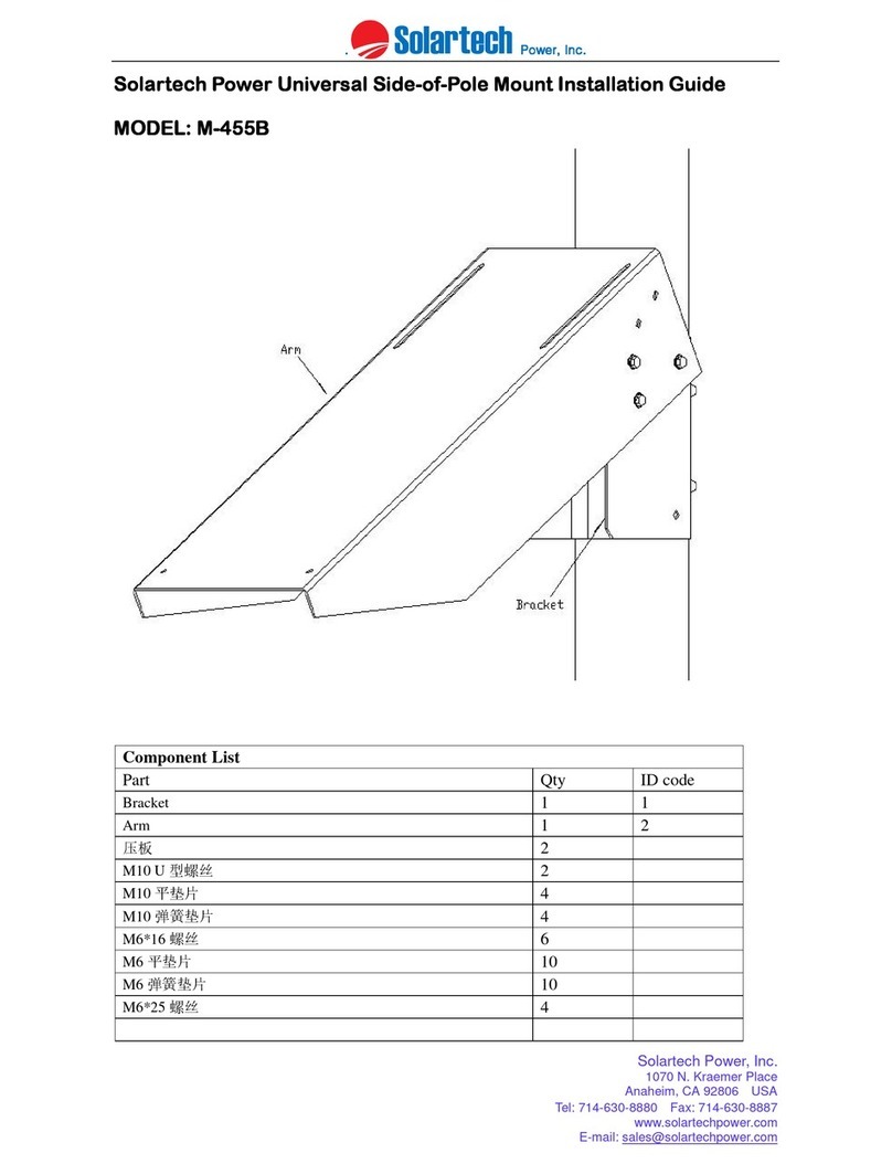 Solartech M-455B Manuel utilisateur