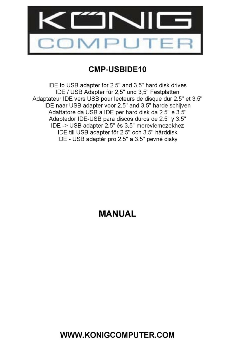 Konig CMP-USBIDE10 Manuel utilisateur