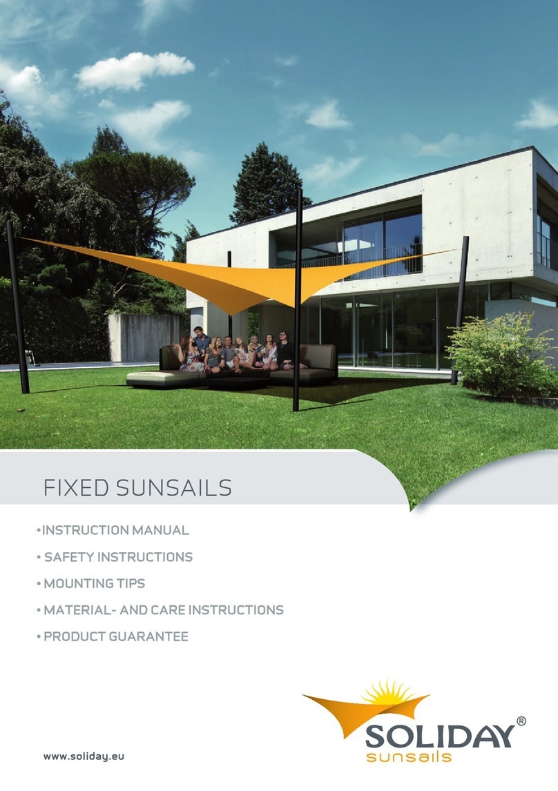 Soliday FIXED SUNSAILS Manuel utilisateur
