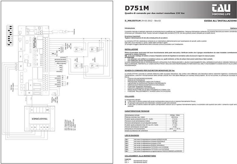 tau D751M Manuel utilisateur