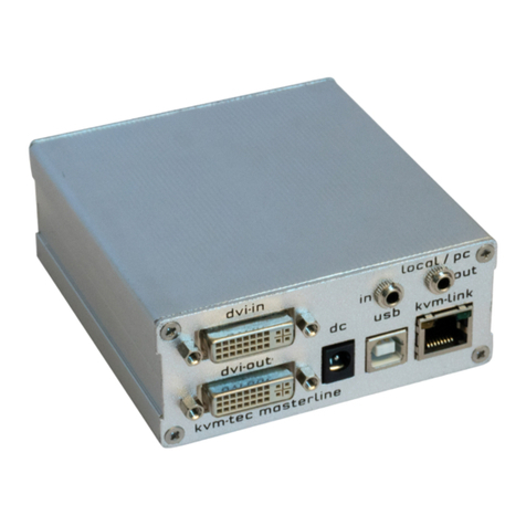 KVM-TEC Masterline MVX Manuel utilisateur