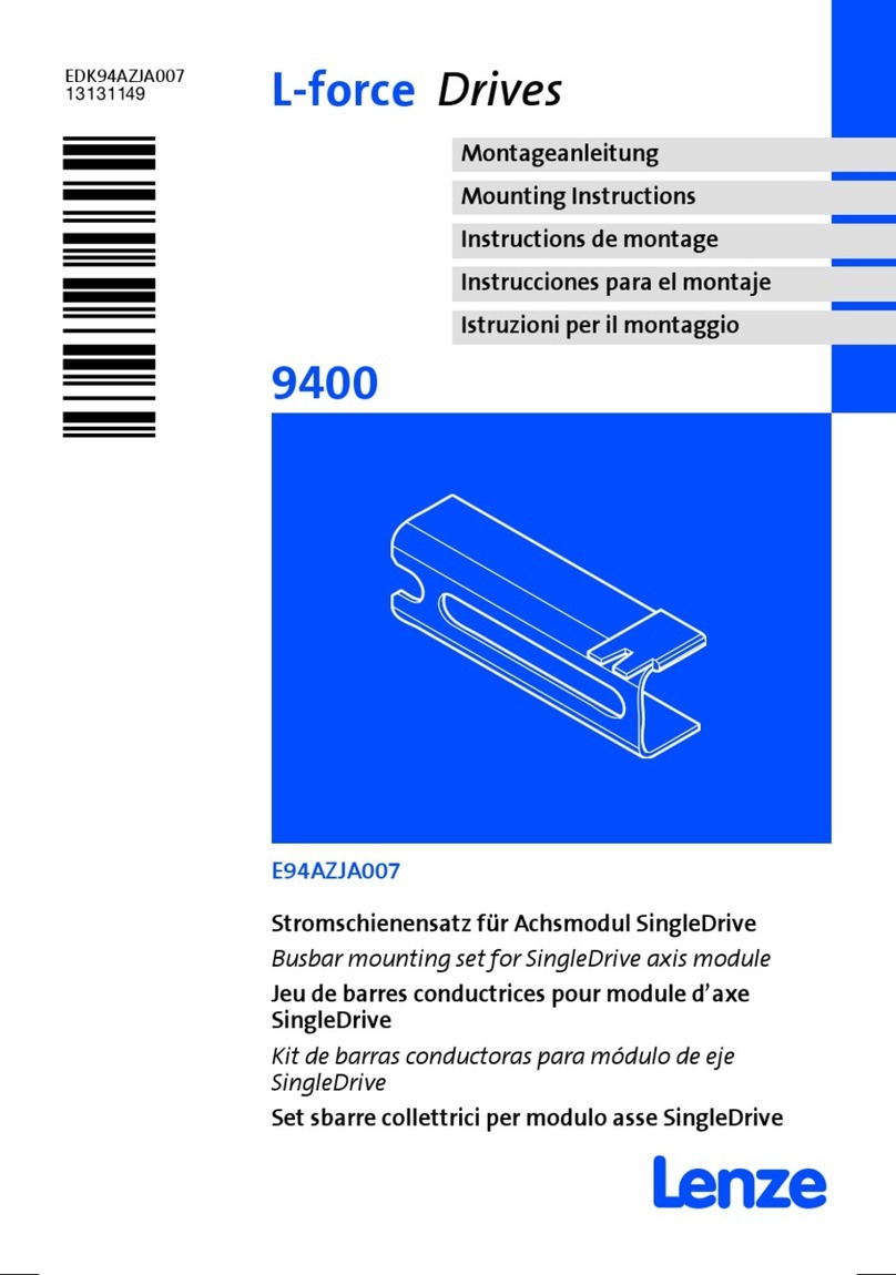Lenze E94AZJA007 Manuel utilisateur