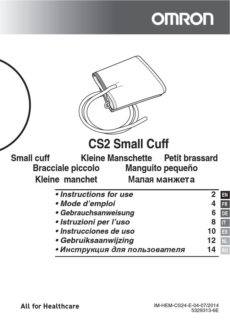 Omron CS2 Small Cuff Manuel utilisateur