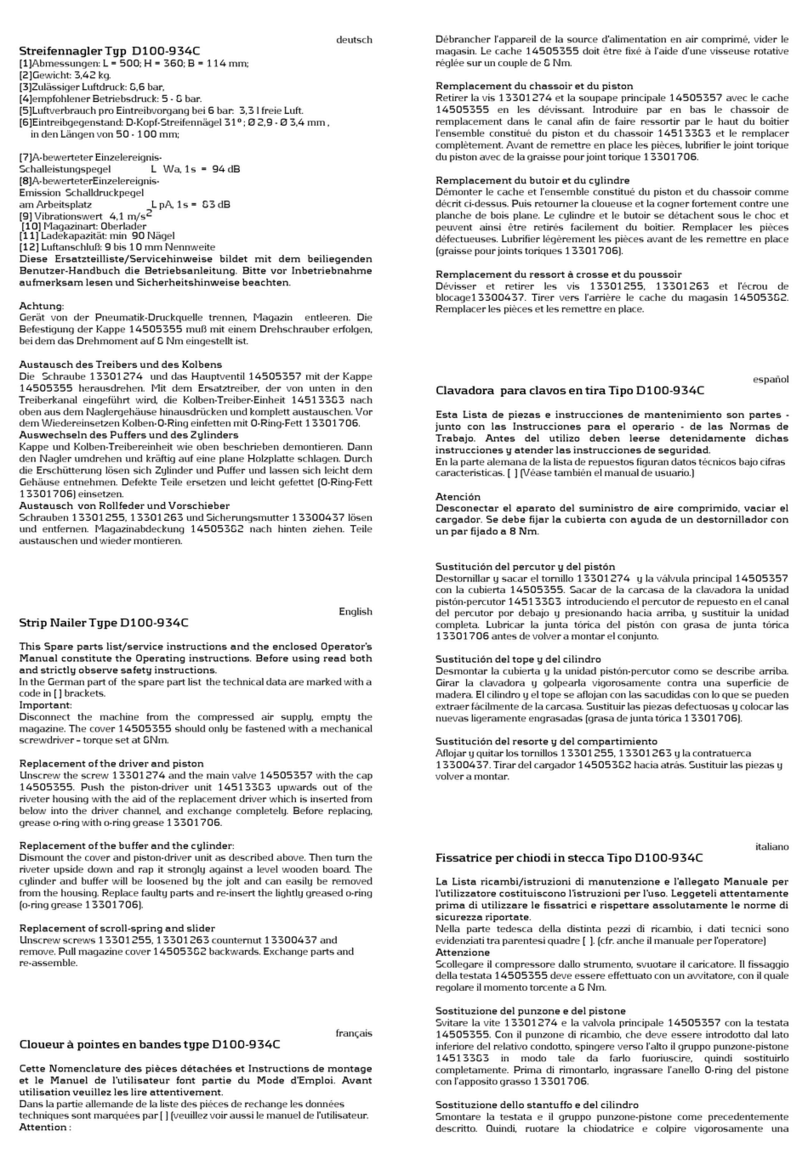 BEA D100-934C Mode d’emploi