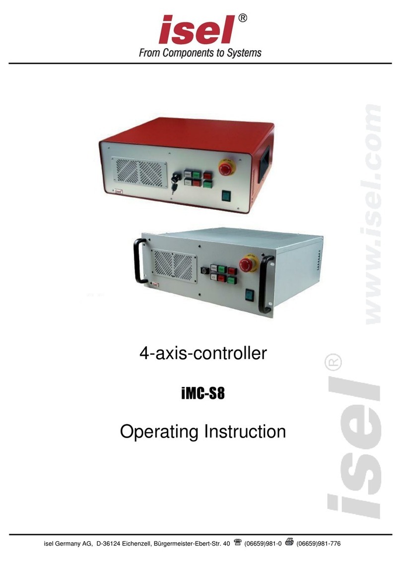 Isel iMC-S8 Manuel utilisateur Isel iMC-S8 Manuel utilisateur