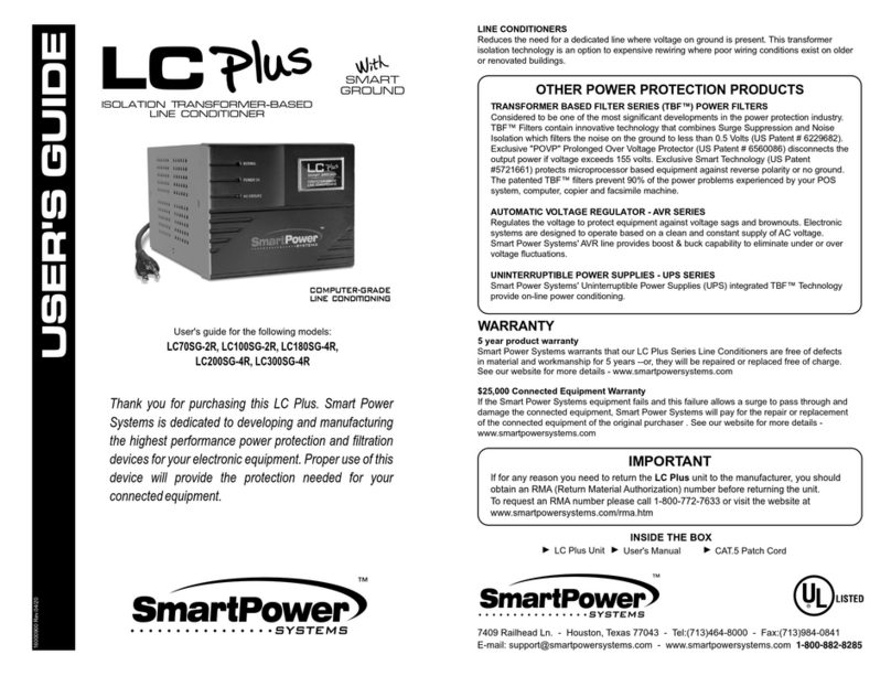 Smart power LC Plus Manuel utilisateur
