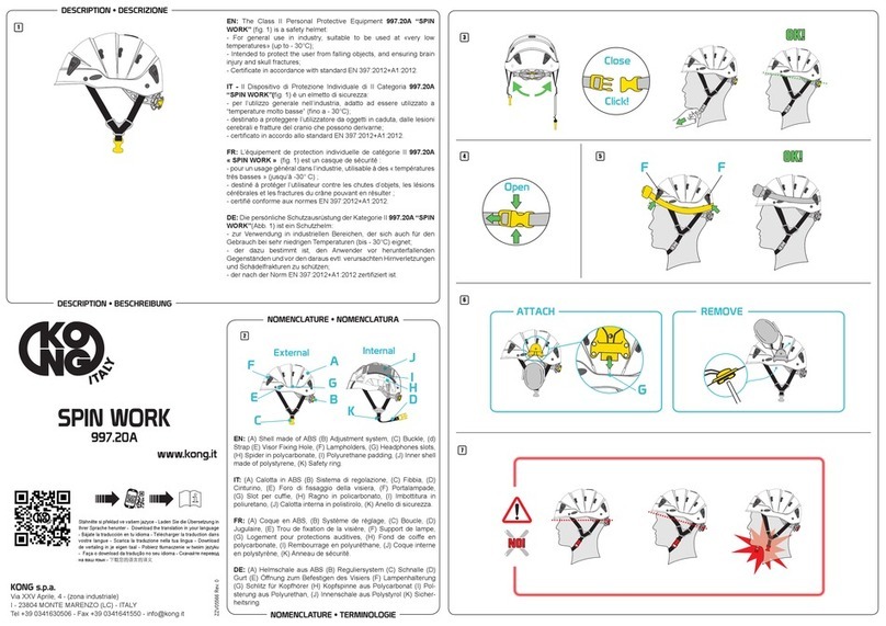 Kong SPIN WORK Manuel utilisateur Kong SPIN WORK Manuel utilisateur