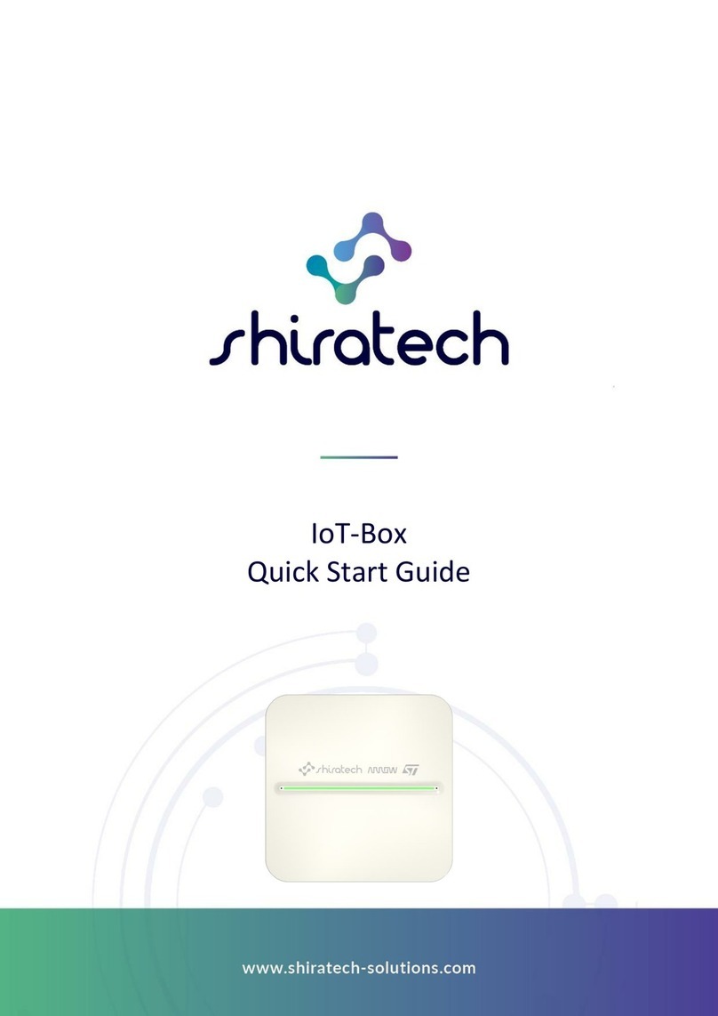 Shiratech IoT-Box Manuel utilisateur