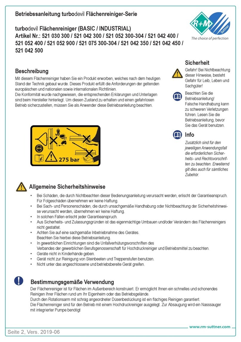 R+M Suttner TURBODEVIL BASIC Series Manuel utilisateur