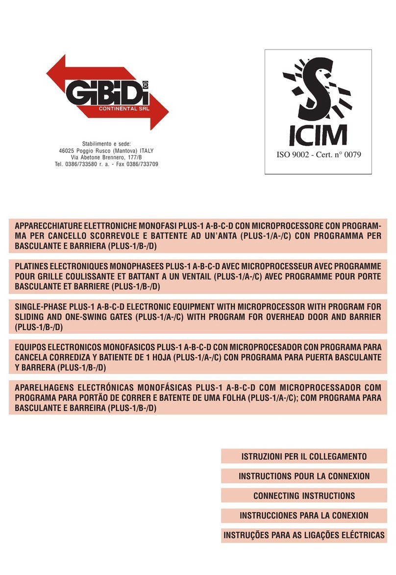 GiBiDi PLUS-1 Guide de démarrage rapide