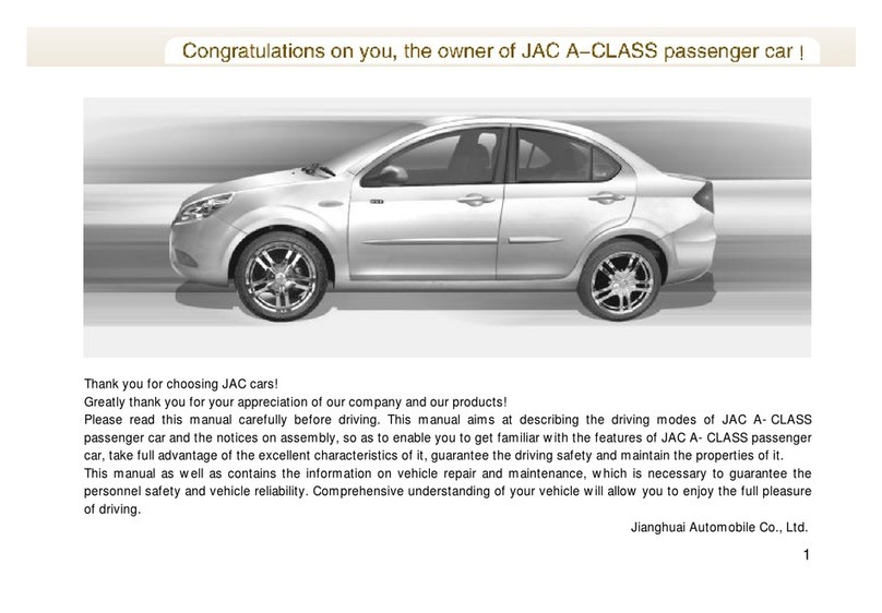 JAC A-CLASS Manuel utilisateur