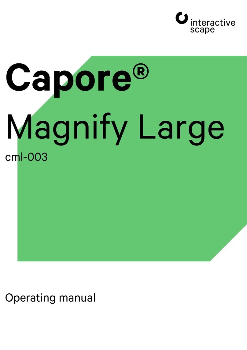 interactive scape Capore Magnify Large Manuel utilisateur