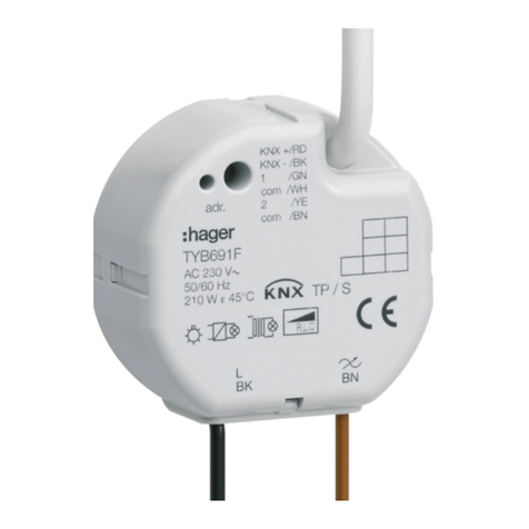 hager TYB691F Manuel utilisateur