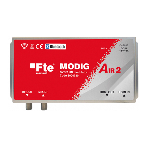 FTE MODIG AIR 2 Manuel utilisateur FTE MODIG AIR 2 Manuel utilisateur
