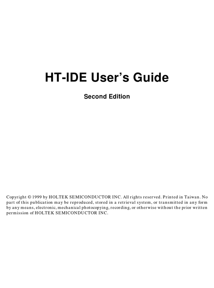 Holtek HT-IDE Manuel utilisateur