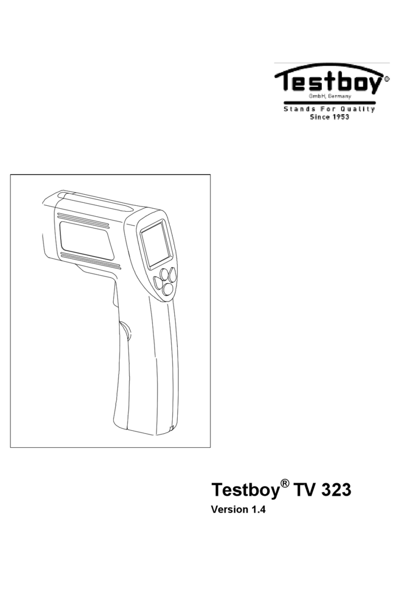 Testboy TV 323 Manuel utilisateur