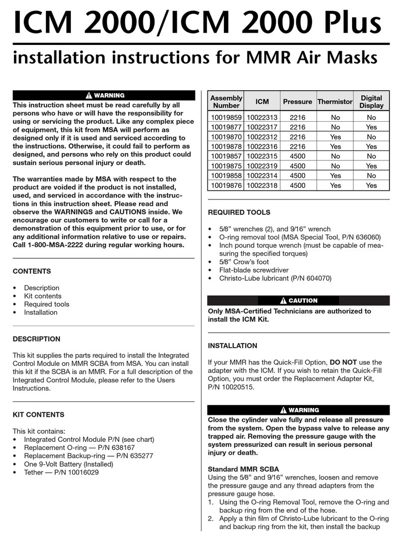 MSA ICM 2000 Manuel utilisateur