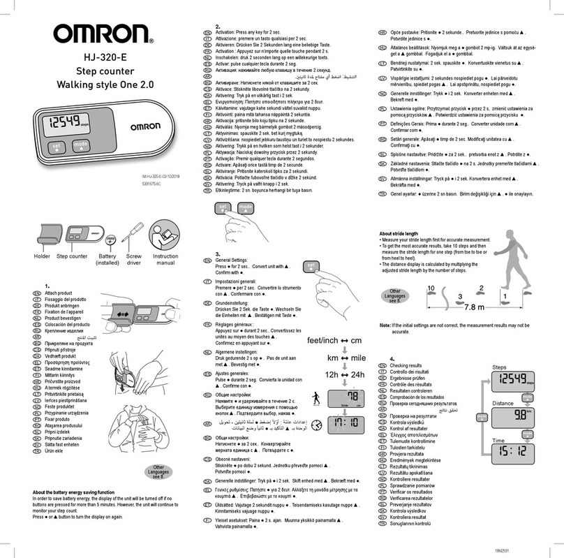 Omron HJ-320-E Manuel utilisateur