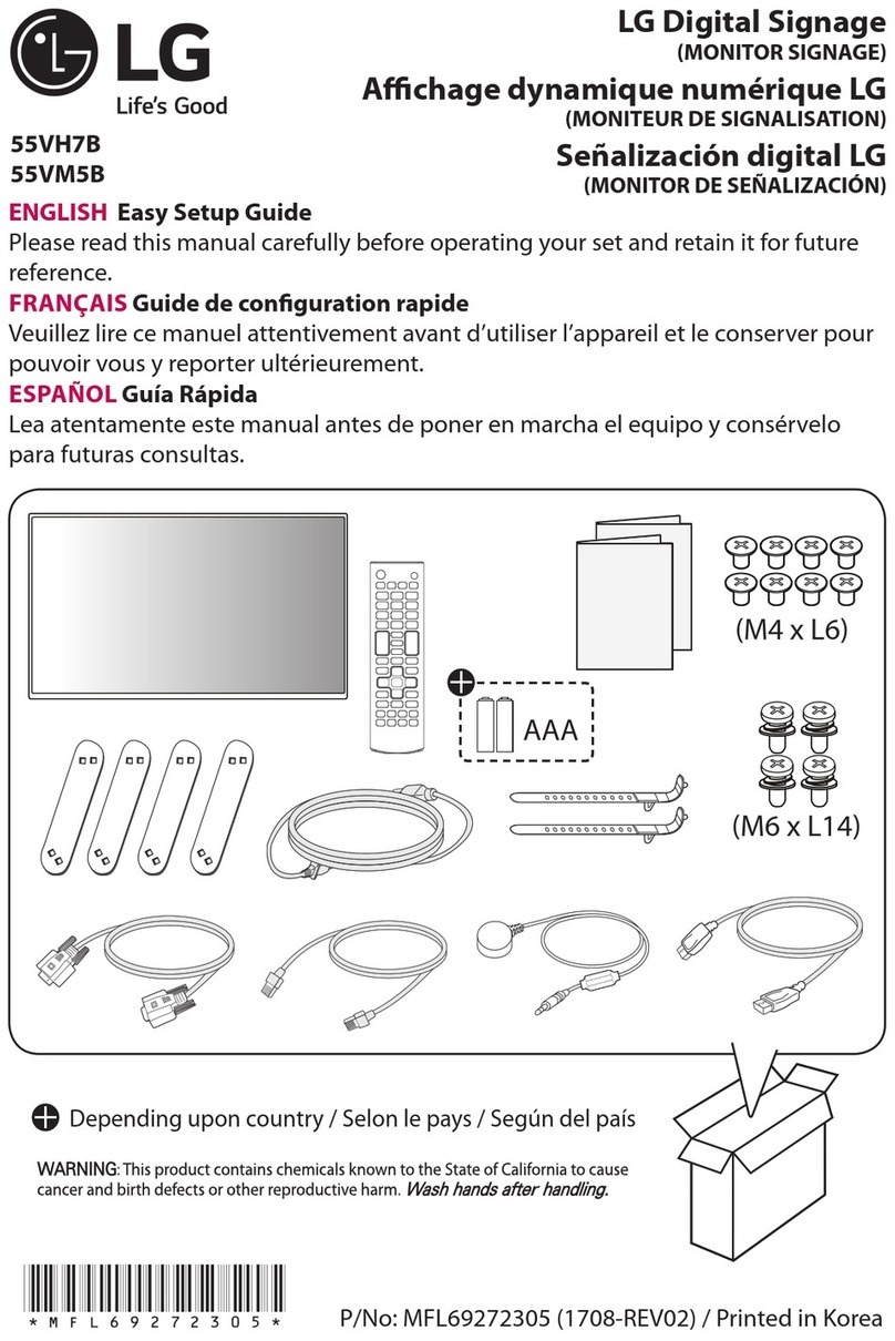 LG 55VH7B Guide de démarrage rapide