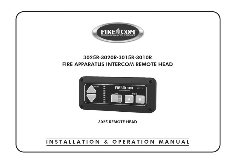 Firecom 3025R Manuel utilisateur Firecom 3025R Manuel utilisateur