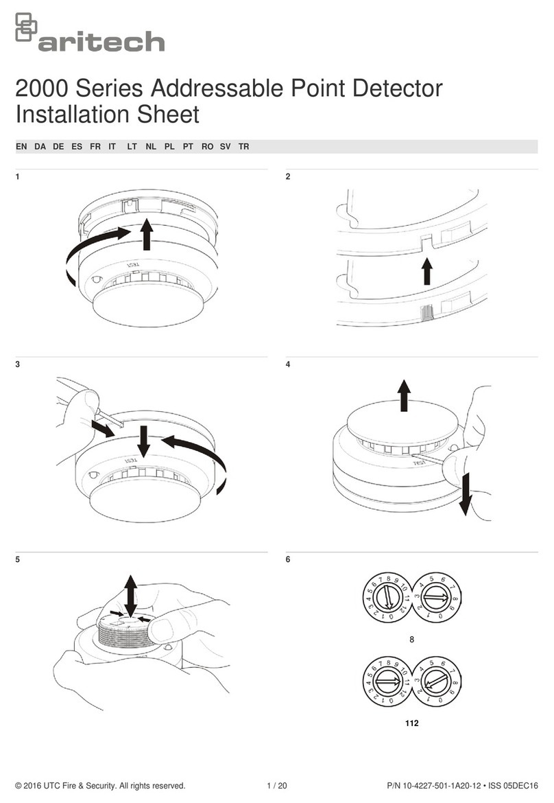 Aritech 2000 Series Instructions de montage