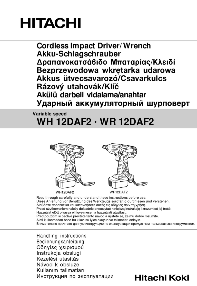 Hitachi WH 12DAF2 Manuel utilisateur