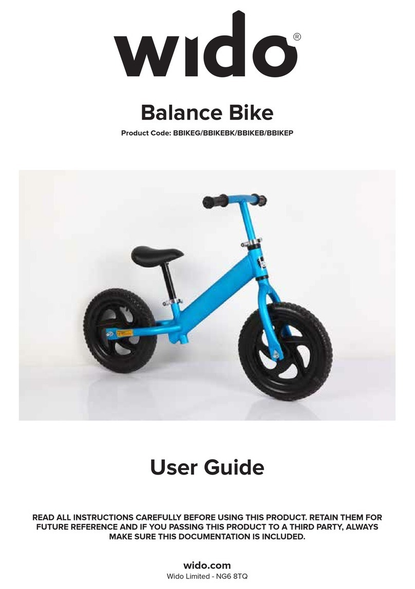 Wido BBIKEG Manuel utilisateur Wido BBIKEG Manuel utilisateur