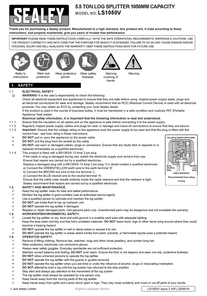 Sealey LS1050V Manuel utilisateur