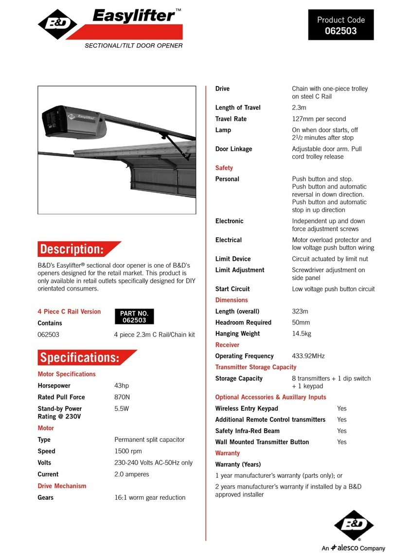 B&D Easylifter Manuel utilisateur