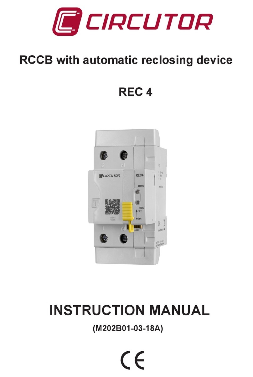 Circutor REC 4 Manuel utilisateur Circutor REC 4 Manuel utilisateur