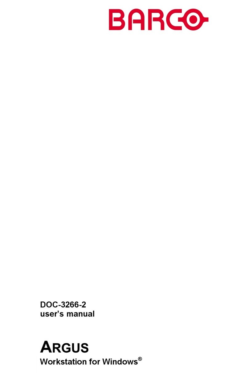 Barco Argus Manuel utilisateur