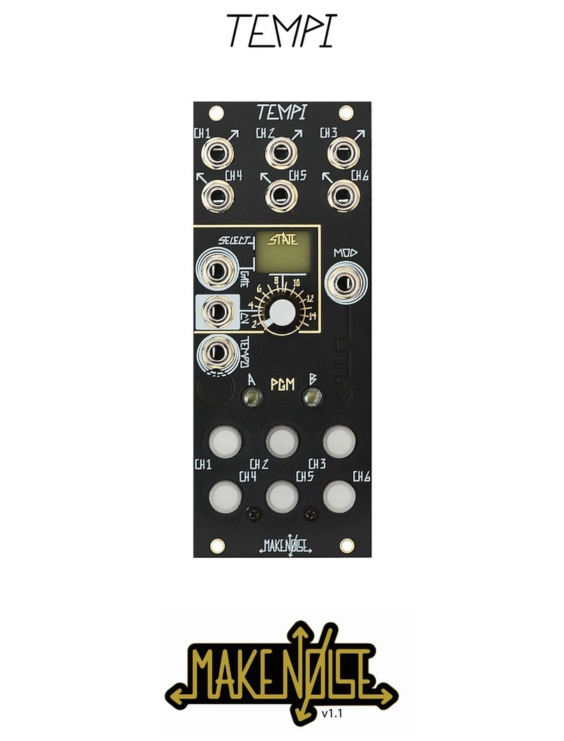 Make Noise TEMPI Manuel utilisateur