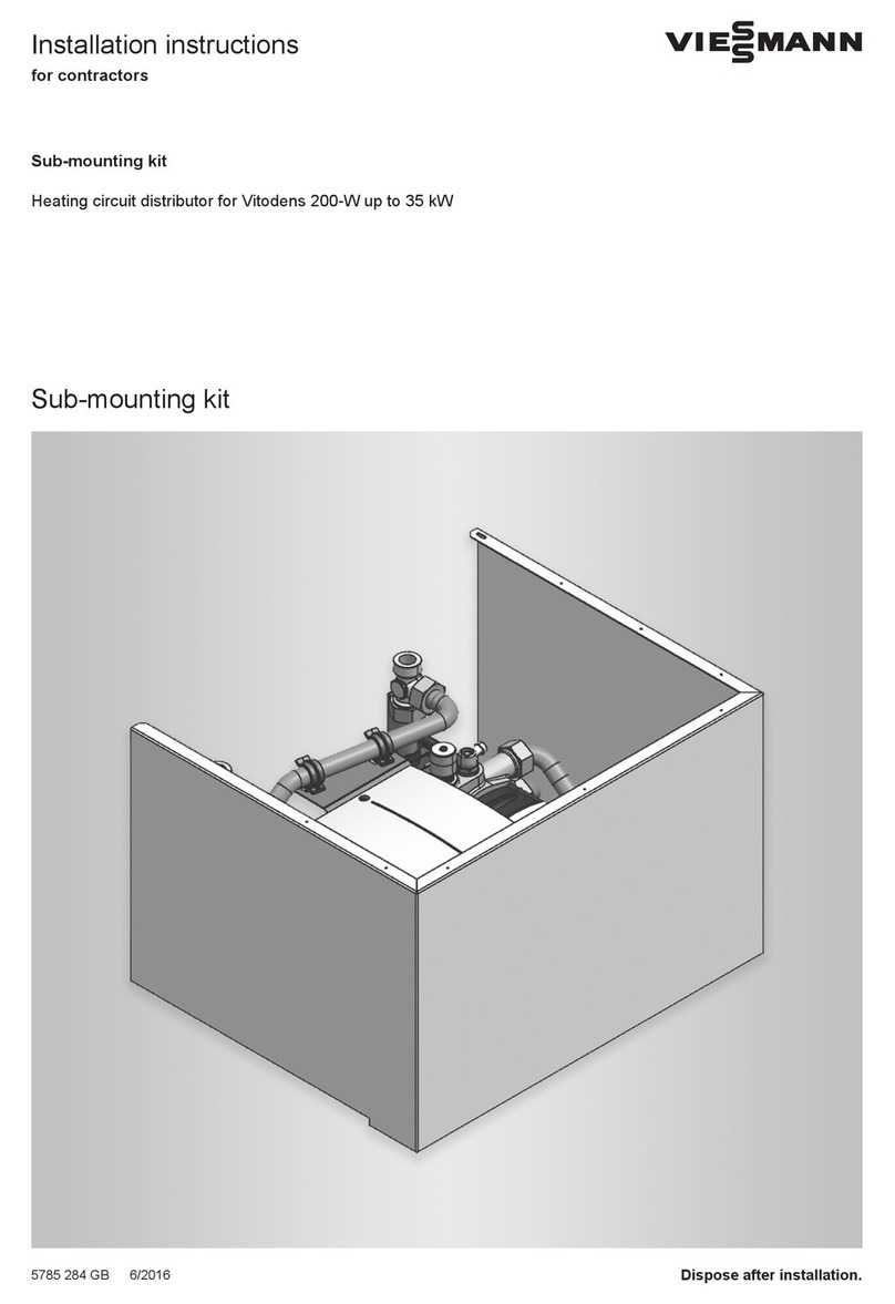 Viessmann Sub Mounting Kit Manuel utilisateur